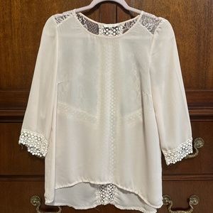 Cream Lace top